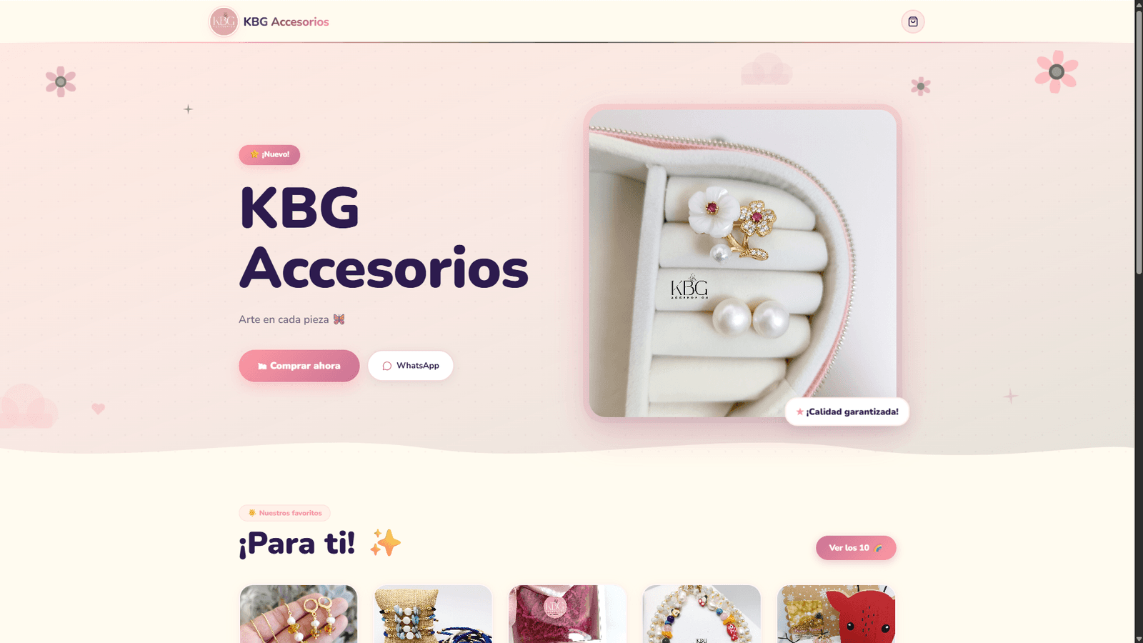 KBG Accesorios — vista de la tienda